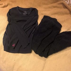 Size 6 youth art class fuzzy sweats and m cuddl duds top